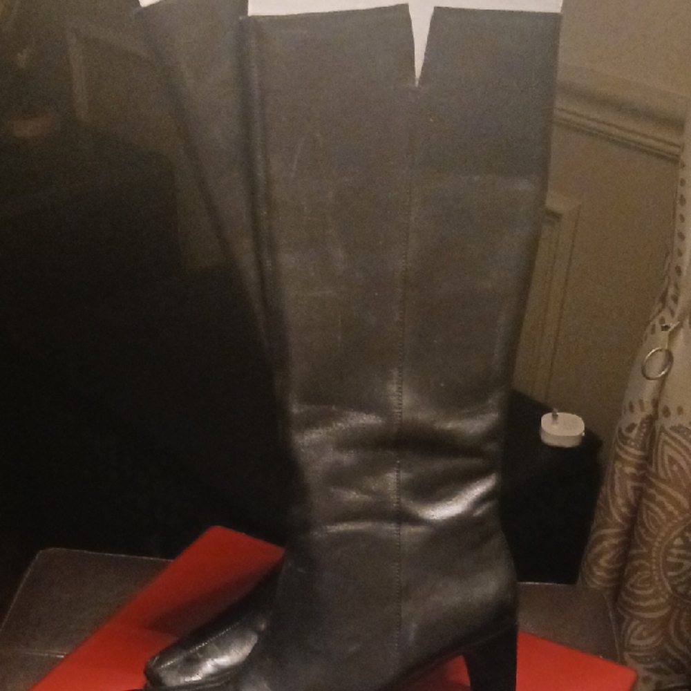 Etienne Aigner Black Over the Knee Boots